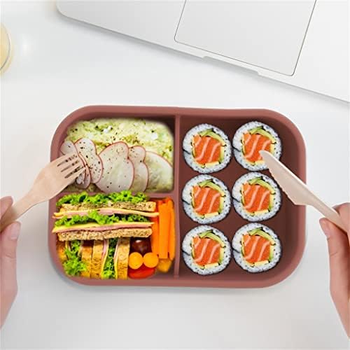 TBIIEXFL Преносим контейнер за храна Bento Box на открито с Няколко мрежи за училището офис (Цвят: синьо размер: 17,3 * 12,5 см)