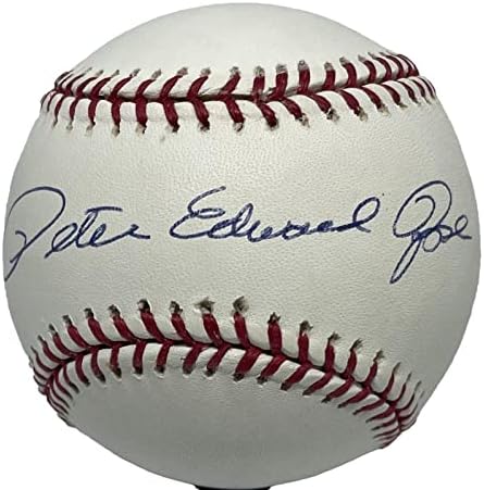 Пийт Роуз Подписа бейзболен AIV AA21987 Пълното име Цинцинатти Редс Хит на Кинг - Бейзболни Топки С Автографи