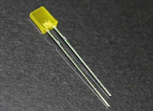 100шт 2x5x7mm жълто Множествена Светодиод жълт Правоъгълник LED
