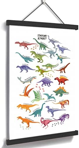 CHDITB Арт Принт с Динозавром, Магнитна Закачалка от Дърво, Картина, Плакат, Платно, домашни Любимци, Динозавър,