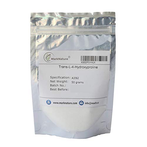 Натурален Висококачествен Транс-L-4-Гидроксипролин, хранително-вкусовата промишленост (50 г)