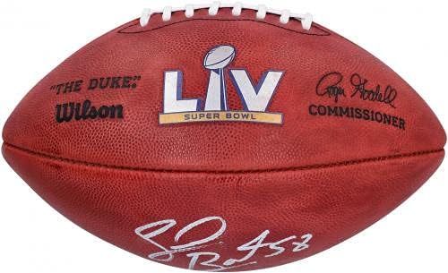 Shaq Барет Tampa Bay Buccaneers Super Bowl ПС Шампиони С Автограф на Super Bowl ПС Duke Футбол - Футболни топки