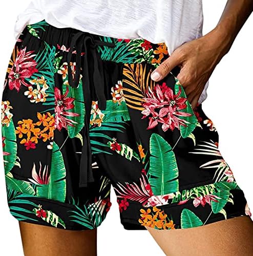 Къси панталони за Жени, Ежедневни Летни Шорти за Почивка, Удобни Обикновена Плажни къси Панталони, Широки Шорти