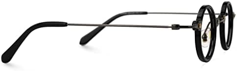 Кръгли очила за четене Zeelool Readers в Ретро стил за Мъже и Жени със Стандартен Антирефлексно покритие Burgess ZJGX308401-R
