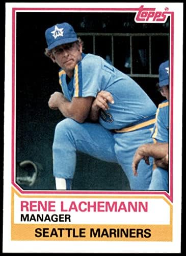 1983 Topps # 336 Рене Лахеманн Сиатъл Маринърс (бейзболна карта) в Ню Йорк Моряците