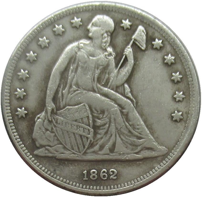 Възпоменателна монета - Копие от Хартата 1862 г. на стойност 1 щатски долар със Сребърно покритие