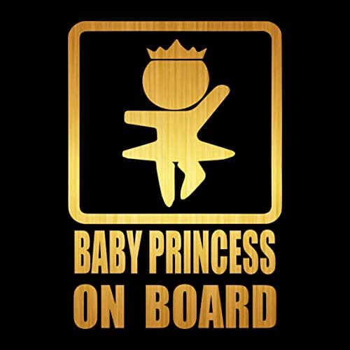 Meitinalife Етикети Принцеса на борда, Децата на борда, Забавни Автомобилни стикери и отличителни знаци, Дете