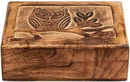 Дървена Ковчег За Бижута, Органайзер, Колекция за съхранение на Сувенири, Естествено Дърво, Художествена Ковчег