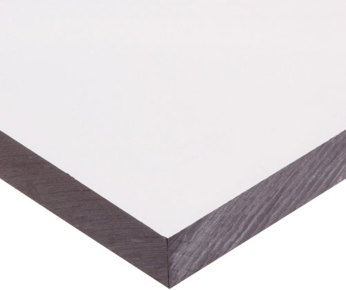 Удароустойчив лист от поликарбонат, Лъскав, ASTM D 3935, Прозрачна, дебелина 1-1 / 4 инча, ширина 12 см, дължина 12 инча