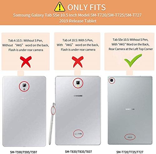 Калъф iCoverCase Samsung Galaxy Tab S5e 10.5 инча T720/T725, Лек Матиран Прозрачен Калъф от TPU, Прозрачна делото