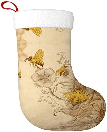 PSVOD Селските Медоносните Пчели са Диви Цветя Нова Година Коледна Декоративни Чорапи, Окачени Коледни Чорапи