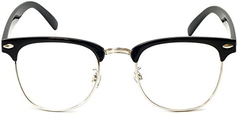 Vintage слънчеви очила за четене в Калабрия, метален комплект за мъже, черна линия на веждите + 1,25