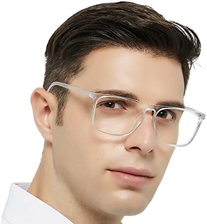 WEMOOTANTS Извънгабаритни Мъжки слънчеви Очила За Четене 2.25 + Квадратни Ридеры Леки Модни Nerd Reader 1.00