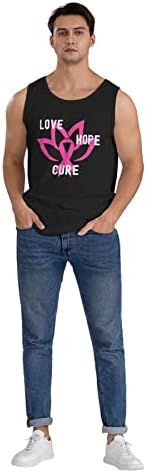 RINEA Надежда за Излекуване на Рак на гърдата Информираност на Майк Риза Ежедневни Тениски Мъжки Памучни Блузи