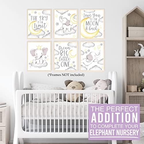 6 Обратните Стенни Щампи във формата на Слон, Декор за детска стая, 20 Месечни Стикери за новородено, Украса за душата на Детето, Етикети за новородени на месец