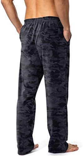 Мъжки Памучни Панталони за Йога Pudolla, Спортни Панталони за Отдих с Открит Дъното, Всекидневни Плетени Панталони