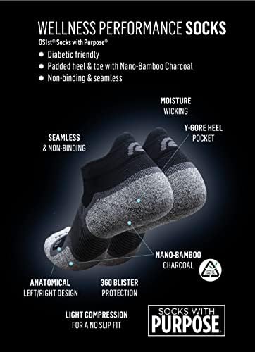 Спортни чорапи Road Runner R-Gear OS1st Wellness Performance No Show за мъже и жени (3 чифта)