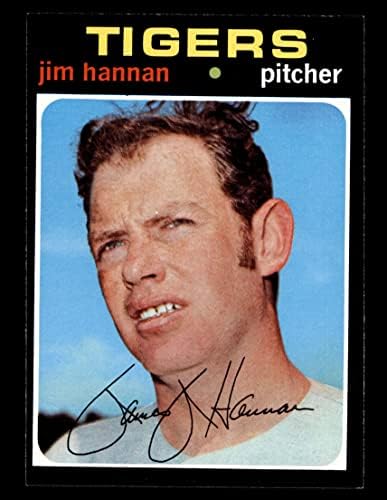 1971 Topps 229 Джим Ханнан Детройт Тайгърс (Бейзболна картичка) EX/MT Тайгърс