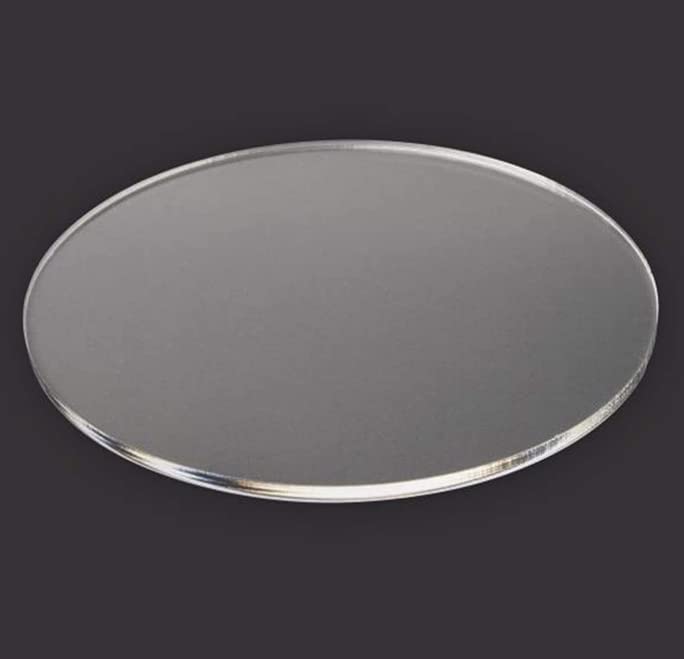 Акрилни кръгъл диск от плексиглас с дебелина 1/8 инча - изберете Размер (1, 1/8 x 6)