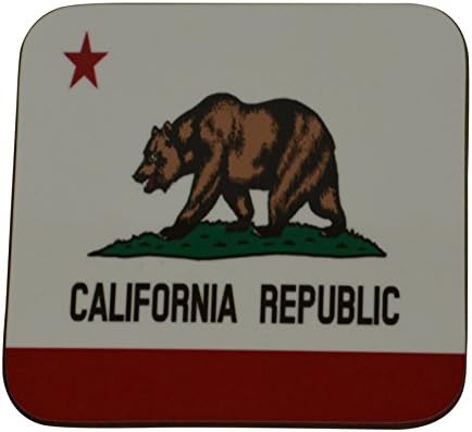 Набор на Каботажните за напитки с Флага на щата Калифорния, Подарък за Калифорнийците, Домашната Кухня, Бар,