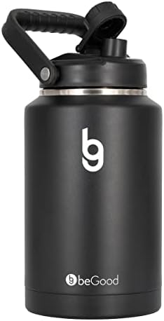 Случайна бутилка за вода BEGOOD GROWLER обем един галон, Храни от неръждаема стомана 18/8, Бутилка за вода с обем 128 грама, Кана от неръждаема стомана, Изолиран бутилка за вод