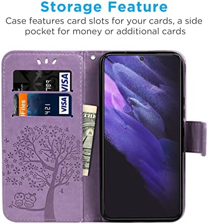 Чанта-портфейл Galaxy S22 5G - Mavis's Дневник от Тисненой на кожата, Магнитен Флип-куфар с отделения за карти, Стилус, Луксозна Защитна корица-фолио, Съвместима с Samsung Galaxy S22 5G