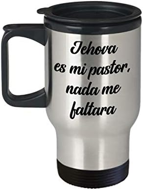 Creator's Cove Salmos 23 regalos cristianas catolica de tasa de viajar para cafe con versiculos de la biblia en espanol