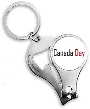Празнувайте Деня на Канада Благословия Ножица за Нокти Халка Ключодържател Отварачка за Бутилки Машина за Рязане