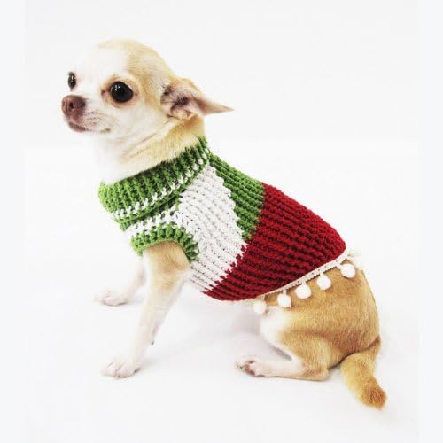 Празничен Пуловер за кучета, Коледно Облекло за домашни любимци 7F Чихуахуа Кученце йоркширски Териери (Средно)