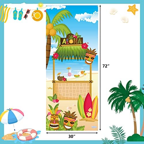 Лятна Вратата на Кутията Luau Врата Банер Хавайски на Фона На Плажната партита Aloha Photo Booth Background