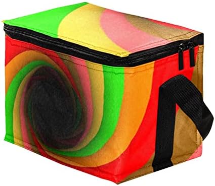 Дамски Чанта за обяд GUEROTKR, Кутия за обяд за мъже, Дамски Кутия за Обяд, цветни, шарени дъгата завъртете спираловидният модел