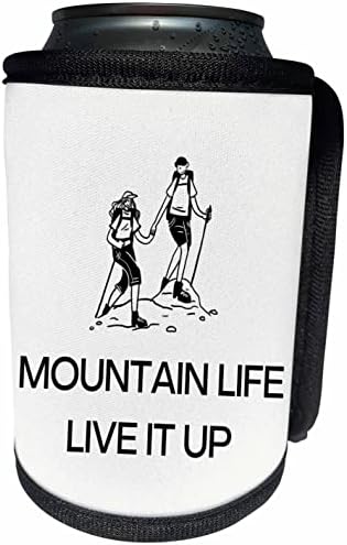 3. Снимки на туристите с надпис mountain life, live it up - Опаковки за бутилки-охладител в банката (cc-364418-1)
