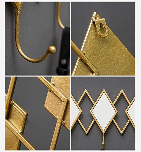 XMTXZYM Творчески Кука За Ключове Баня Спалня Стенни Домакински Вратата Подвесная Облекло Стенни Златна Боя
