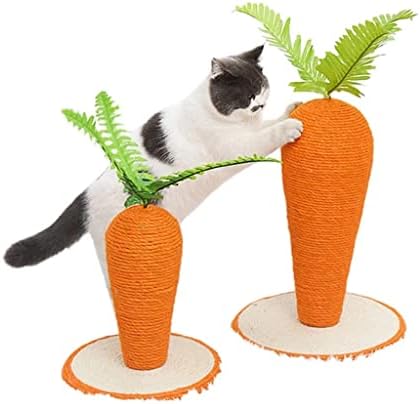 MGWYE Когтеточка за котки, Кула за котки от дървета, Когтеточка за котки, Стълб за катерене по дърво, Забавен Стълб за Котешки нокът (Цвят: оранжев размер: Един размер)