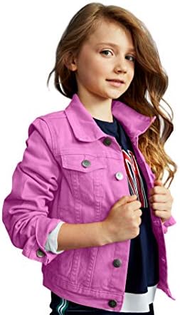 Деним яке За момичета kidpik – Сладък Цветни Дънкови якета