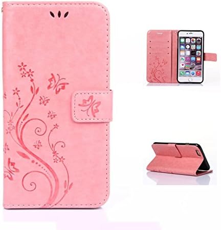 LW-Shop Калъф за iPhone 5s SE, една Чанта-портфейл за iPhone 5 5s SE, Калъф от изкуствена кожа за iPhone 5 5s
