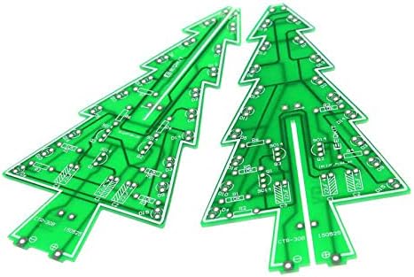 SENELK 2 БР. Коледно Дърво Led Комплект за Запояване Електроника DIY, 7 Цветни 3D Коледни Запоителни DIY проекти