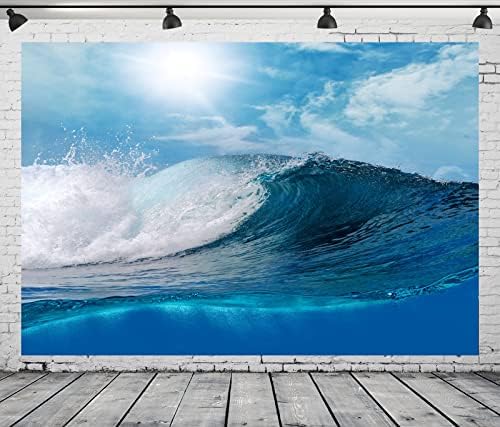Loccor 9x6ft Плат Океанските Вълни на Фона Голям Сърфиране Океанская Вълна Слънчеви Пейзажи Фон За Сватбена