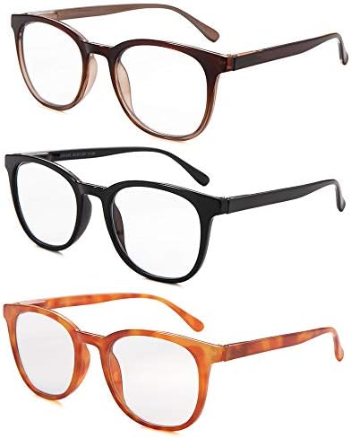 Uread Сини светозащитные очила за четене за жени, компютърни очила с пружинным тръба на шарнирна връзка