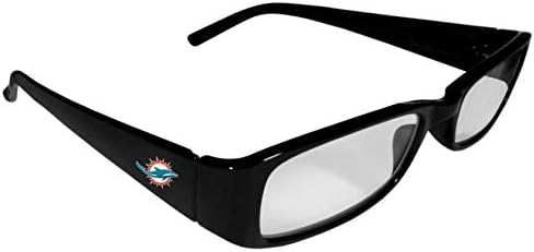 Очила за четене Siskiyou Sports NFL Маями Делфините Унисекс с принтом, 1,50, Черни, Един размер