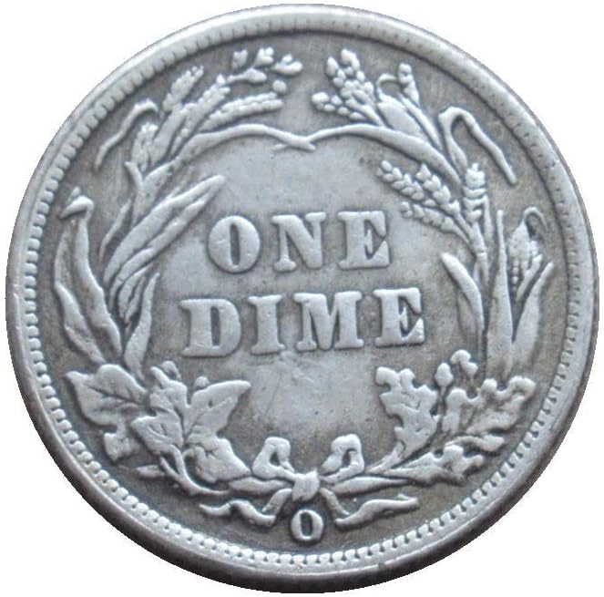 Възпоменателна Монета Американски Фризьор 10 Цента 1892 г. с Посребрена Репродукцией