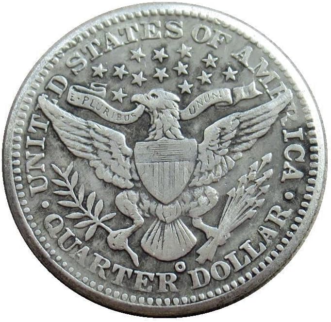 25 Цента Барбър 1904 сребърно покритие Копие на Възпоменателни монети 1904 г.