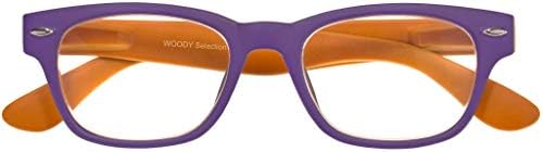 I Need You Правоъгълни Очила Дизайнерски Дървени Очила за Четене за Мъже и Жени с Пружинным тръба на шарнирна