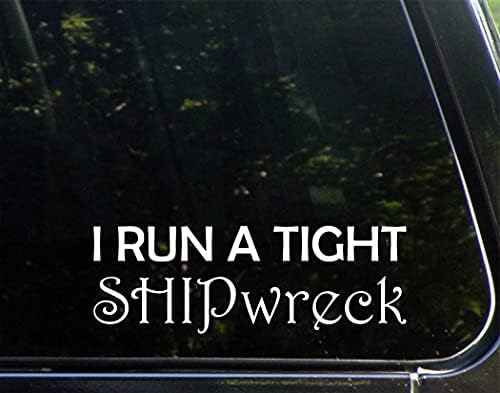 Аз Използвам гъста стикер Shipwreck (8-3/4 x 3), вырезанную боя, стикер на бронята за прозорци, автомобили,