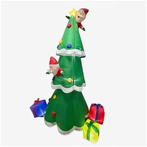 PIFUDE Дядо Коледа 3-Ярусная Надуваема Коледно Дърво На Открито, Празнична аранжировка На Двора Светлинен Надувное Коледа 94 Инча