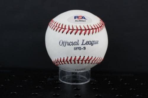 Бил Мэдлок Подписа Бейзболен автограф Auto PSA/DNA AL88847 - Бейзболни топки с Автографи