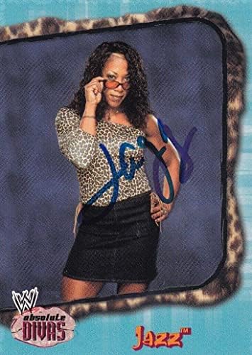 Карта начинаещ Jazz с автограф от 2002 Fleer WWE Absolute Divas 10 с Автограф RC ECW NWA - Баскетболни карта