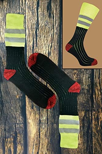 3 Опаковки Мъжки Памучни Чорапи с Дебелина Усилване на Ток Hi Elbi За строителни работи