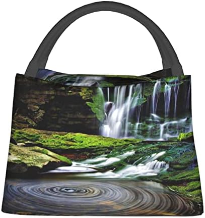 Чанта за обяд с принтом Evealyn Waterfall - Обяд-бокс Преносими богат на функции Термоизоляционная чанта, Подходяща