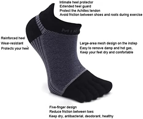 SLNFXC, 3 Чифта Чорапи в голям размер за мъже, Чесаные Памучни Окото Дишащи Спортни Чорапи за бягане с чорапи EU40-46 (Цвят: C Размер: 3 чифта)